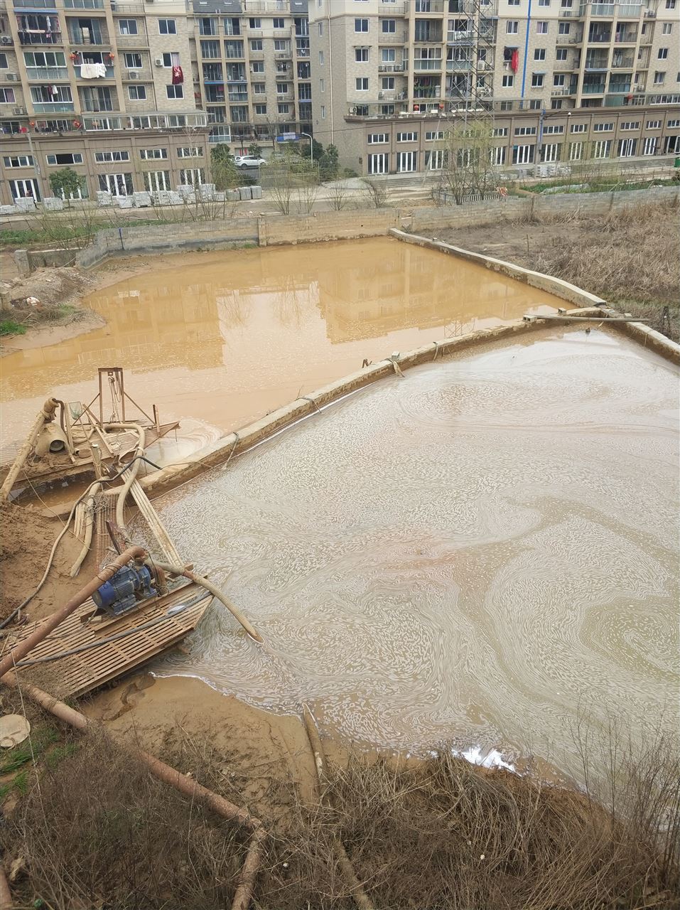 江边乡沉淀池淤泥清理-厂区废水池淤泥清淤